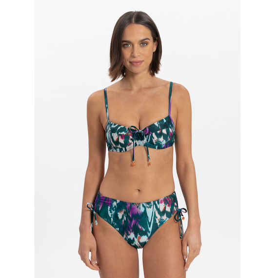 Cyell Ikat Teal Beugel Bikinitop 
