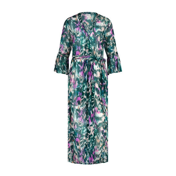 Cyell Badmode Ikat Teal Maxi Dress