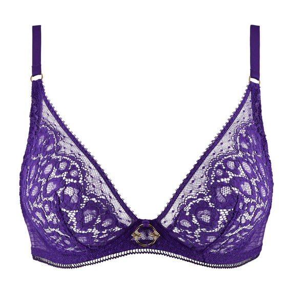 Aubade Illusion Fauve Plunge BH Ultraviolet