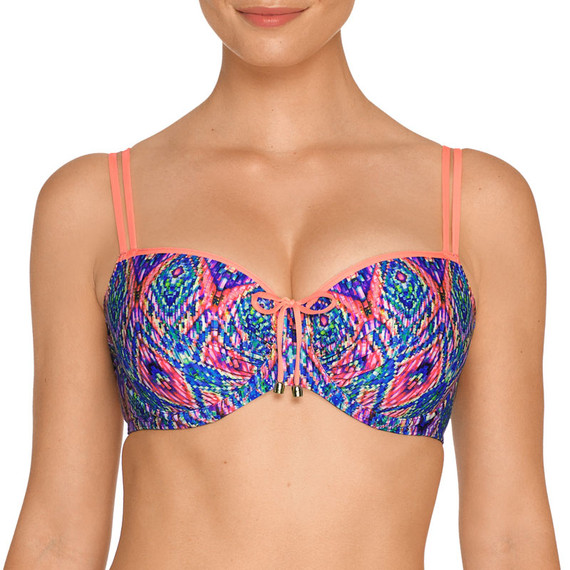 PrimaDonna Swim India Voorgevormde Balconette Bikinitop Hippie