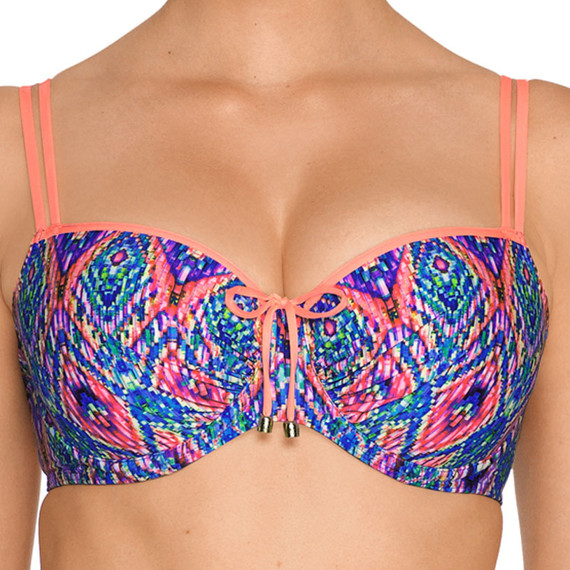 PrimaDonna Swim India Voorgevormde Balconette Bikinitop Hippie