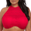Elomi Swim Indie High Neck Bikinitop Red