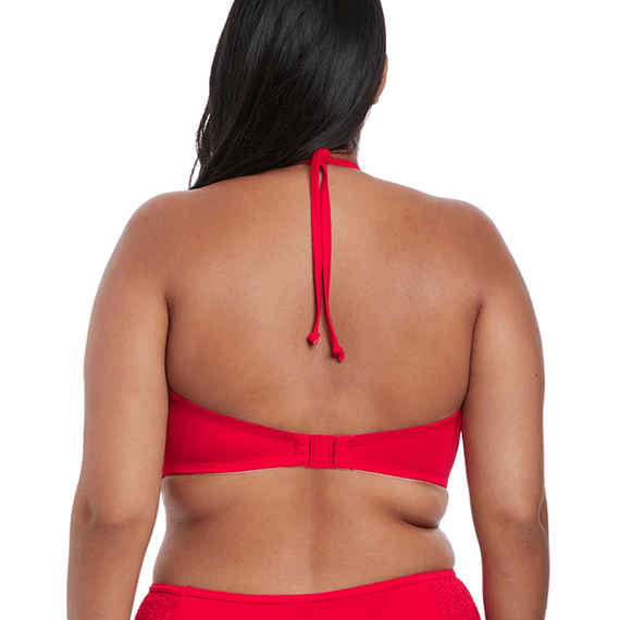 Elomi Swim Indie High Neck Bikinitop Red