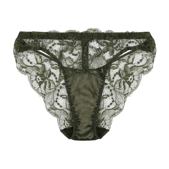 Fleur of England Ingrid Slip Open Detail Moss