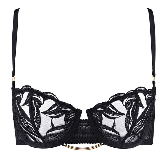 Aubade Into The Groove Half Cup BH Black