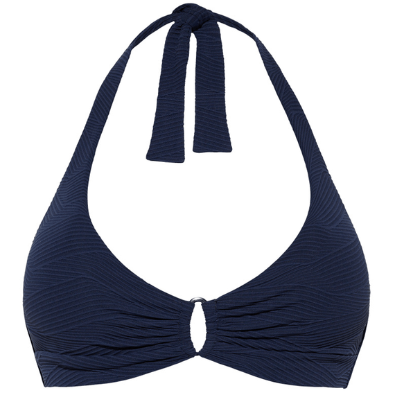 Island Navy Halter Bikinitop