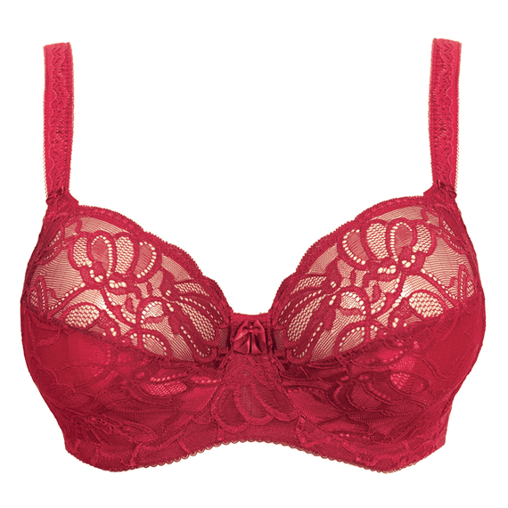 Fantasie Jacqueline Lace Full Cup BH Red - Annadiva