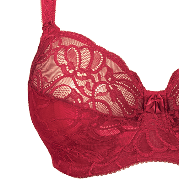 Fantasie Jacqueline Lace Full Cup BH Red - Annadiva