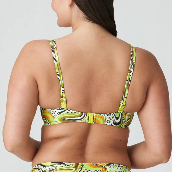 Prima Donna Swim Jaguarau Voorgevormde Balconette Bikinitop Lime Swirl
