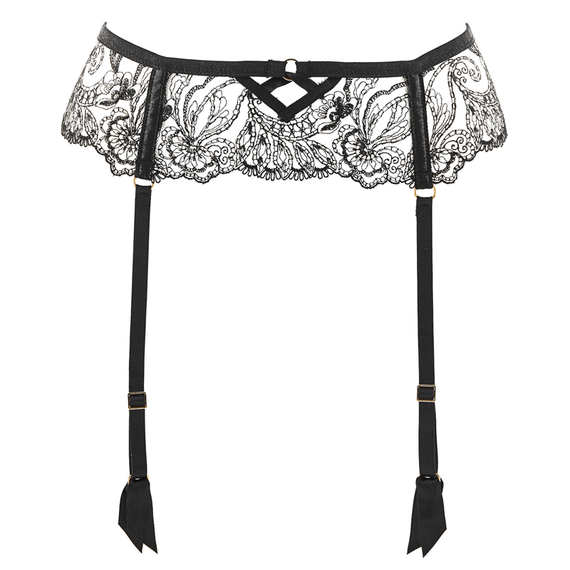 Aubade Baisers Charnels Jarretels Noir Cachemire