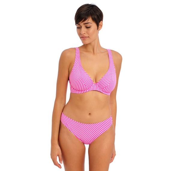 Freya Swim Jewel Cove Beugel Bikinitop Stripe Raspberry