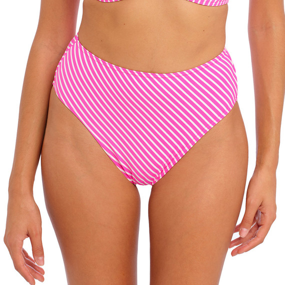 Freya Swim Jewel Cove Hoog Bikinibroekje Stripe Raspberry