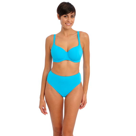 Freya Jewel Cove Hohe Bikini Hose Plain Turquoise