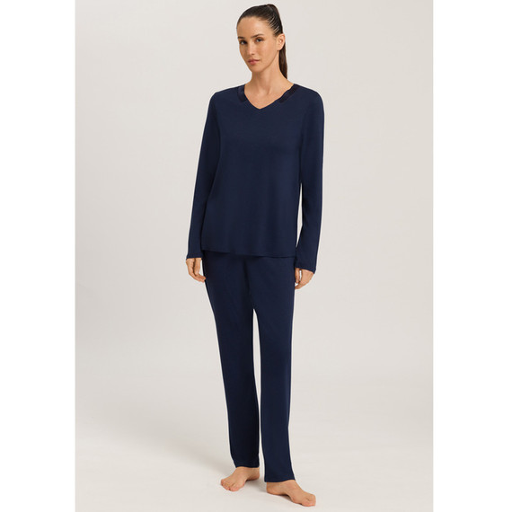 Hanro Joela Pyjamaset Deep Navy