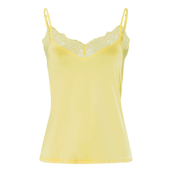 Hanro Josephine Top mit Spaghetti Trägern Limelight