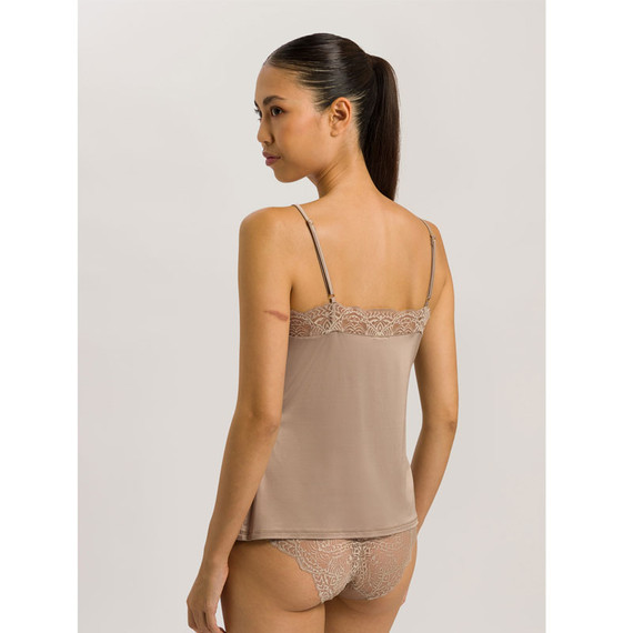 Hanro Josephine Spaghetti Top Deep Taupe