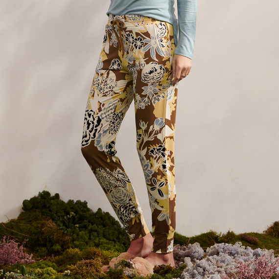 Essenza Jules Flore Pyjamabroek Bronze Brown