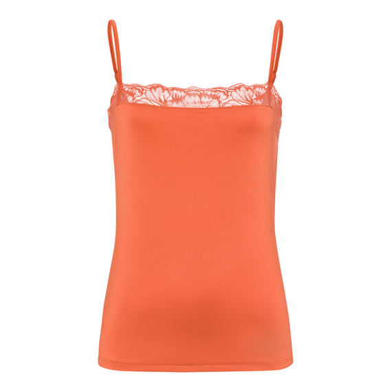Hanro Juna Spaghetti Top Coral Gold