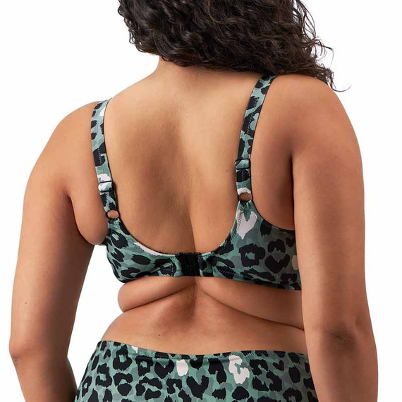 Elomi Badmode Jungle Bay Plunge Bikinitop Olive
