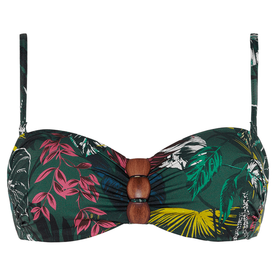 Jungle Chic Bandeau Bikinitop
