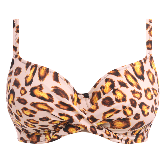 Freya Bademode Kabini Oasis Full Cup Bikini Oberteil Leopard