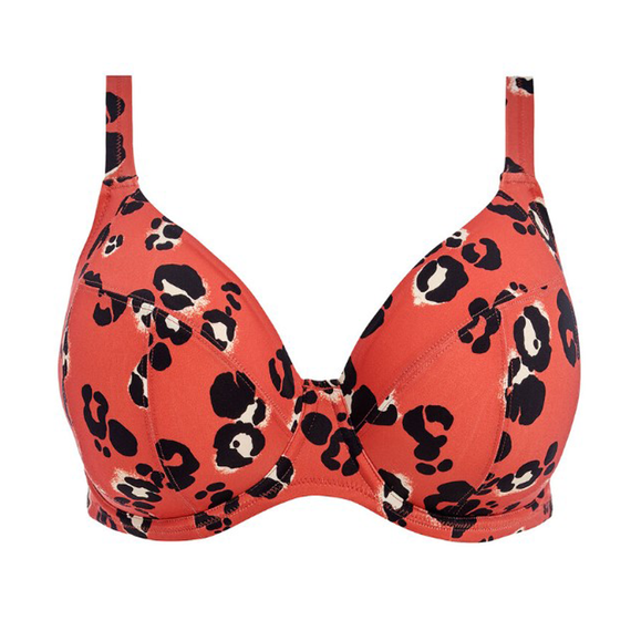 Elomi Badmode Kotiya Plunge Bikinitop Terracotta