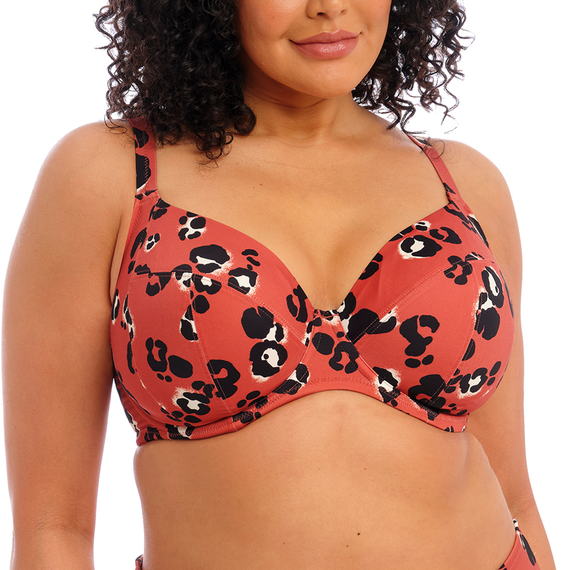 Elomi Badmode Kotiya Plunge Bikinitop Terracotta