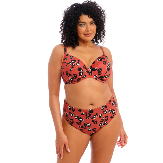 Elomi Badmode Kotiya Plunge Bikinitop Terracotta