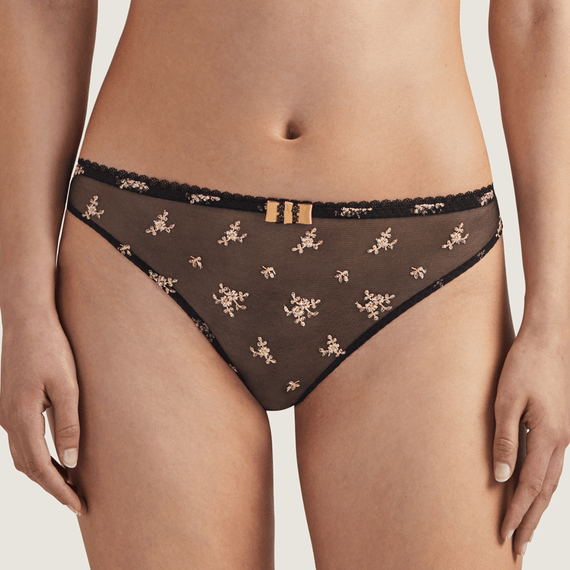 Aubade La Belle Galante String Noir Phoenix