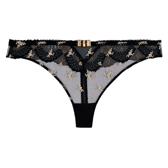 Aubade La Belle Galante String Noir Phoenix