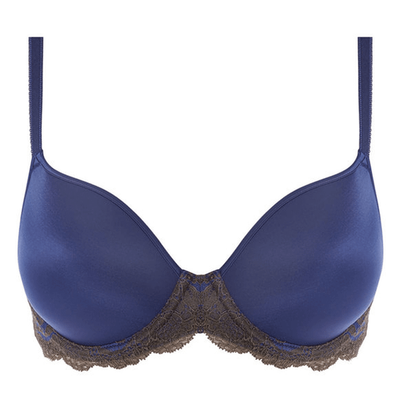 Wacoal Lace Affair Voorgevormde BH Blue Print / Chocolate Brown