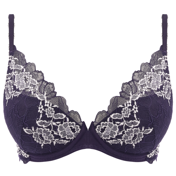 Wacoal Lace Perfection Push-up BH Evening Blue
