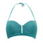 Annadiva Swim Chinese Fan Strapless Bikinitop Aqua