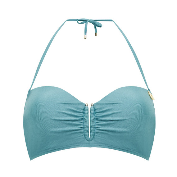 Annadiva Swim Frozen Waters Strapless Bikinitop Ice