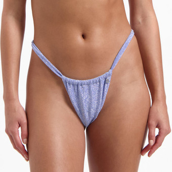 Lavender Glitter High Leg Bikinibroekje
