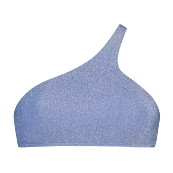 Lavender Glitter One Shoulder Bikinitop