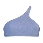 Lavender Glitter One Shoulder Bikini Oberteil