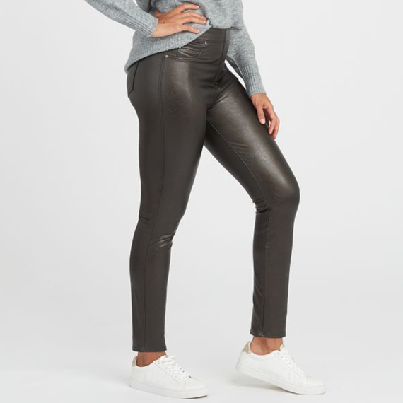 Spanx Leather Ankle Hose Black