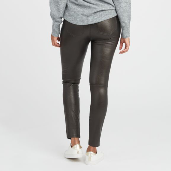 Spanx Leather Ankle Hose Black