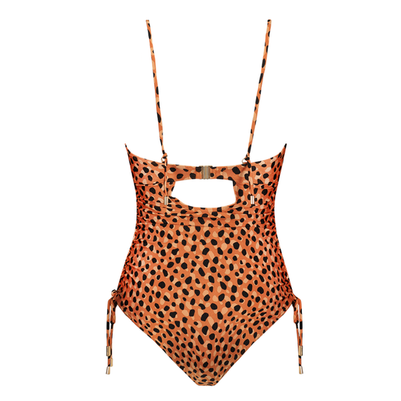 Beachlife Leopard Spots Strapless Badeanzug