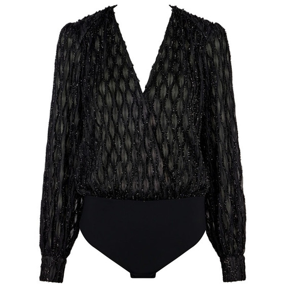 Aubade Les Bodys By Aubade Glitter Body Black