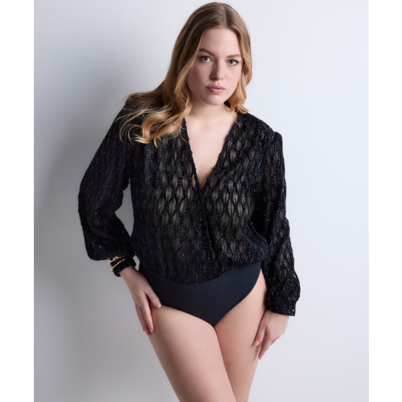 Aubade Les Bodys By Aubade Glitter Body Black