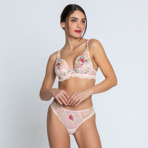 Lise Charmel Libertine En Fleurs Plunge BH Libre Eclosion