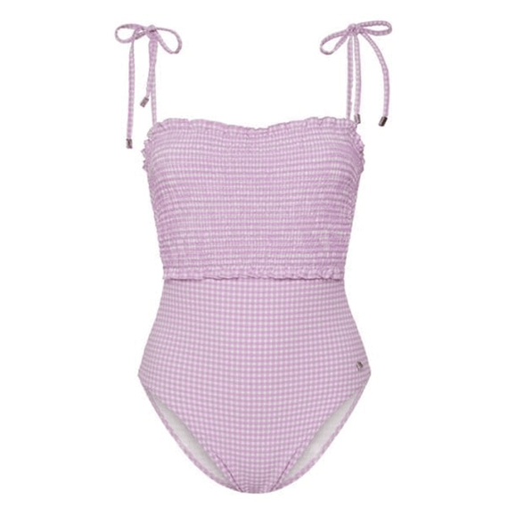Beachlife Lilac Check Badpak