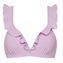 Beachlife Lilac Check Plunge Bikinitop