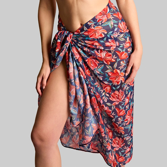 Panache Swim Liliflora Sarong Liliflora Print