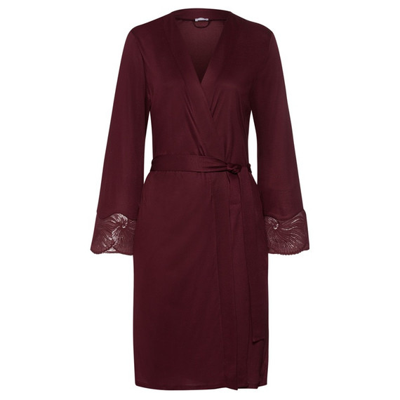 Hanro Lilith Bademantel Vivid Brown