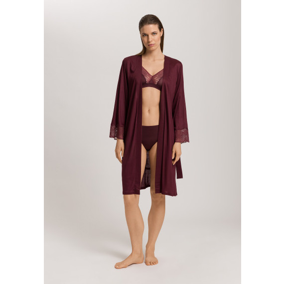 Hanro Lilith Bademantel Vivid Brown