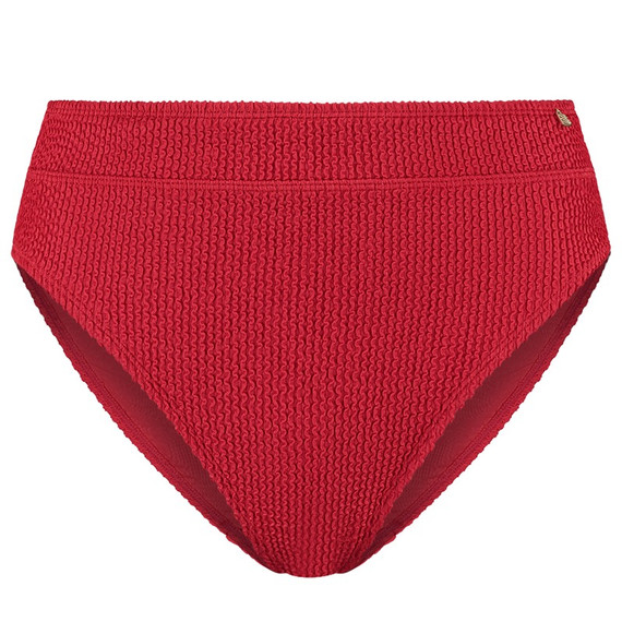 Beachlife Lipstick Red High Waist Bikinibroekje