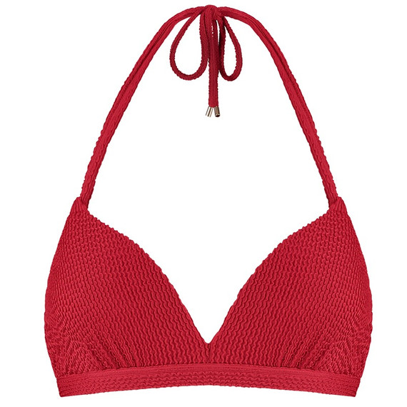 Beachlife Lipstick Red Padded Triangle Bikini Oberteil